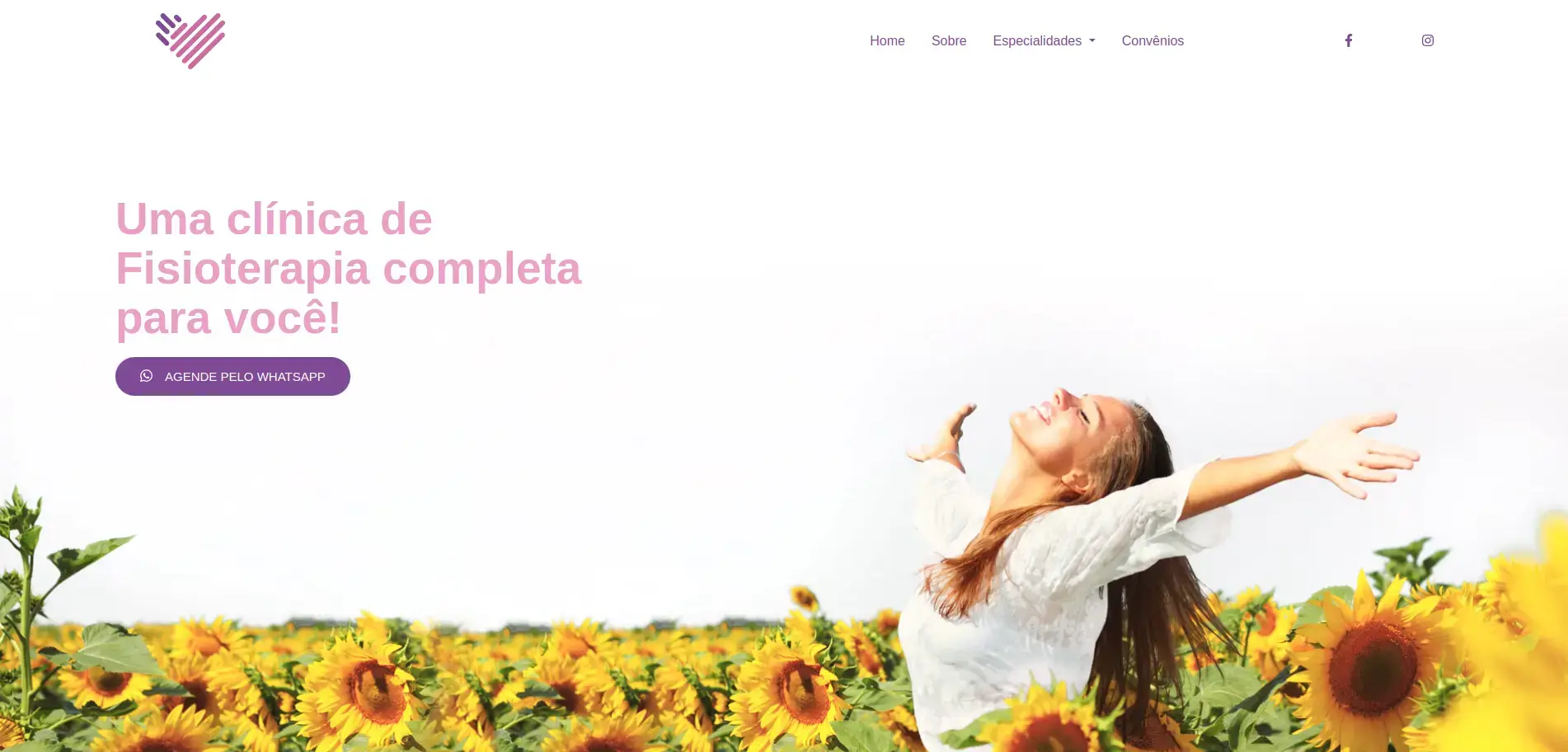 Tela do site de Raquel Manfroi desenvolvido pela Gulini.Dev
